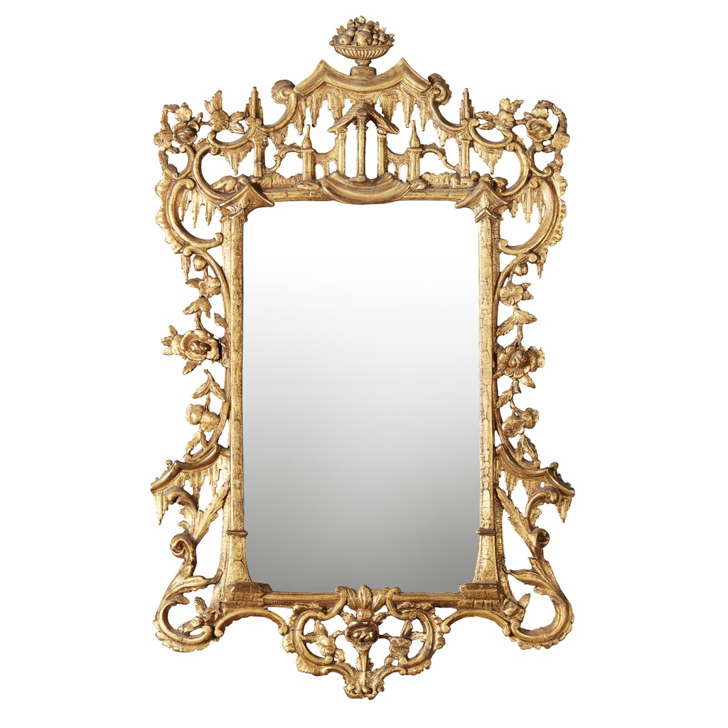 Gorge III giltwood mirror